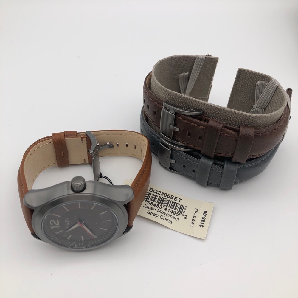 Fossil Editor Three-Hand Interchangeable Strap Box - Picture 3 of 9